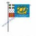 Saint Pierre ve Miquelon GÖNDER BAYRAK 50x75 ( EBAT SEÇİNİZ )